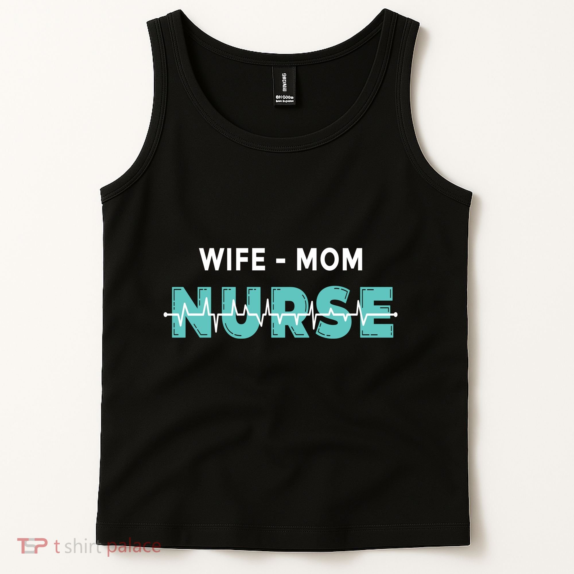 Wife Mom Nurse Pulse Tank Top