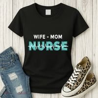 Wife Mom Nurse Pulse Women's T-Shirt thumb 3