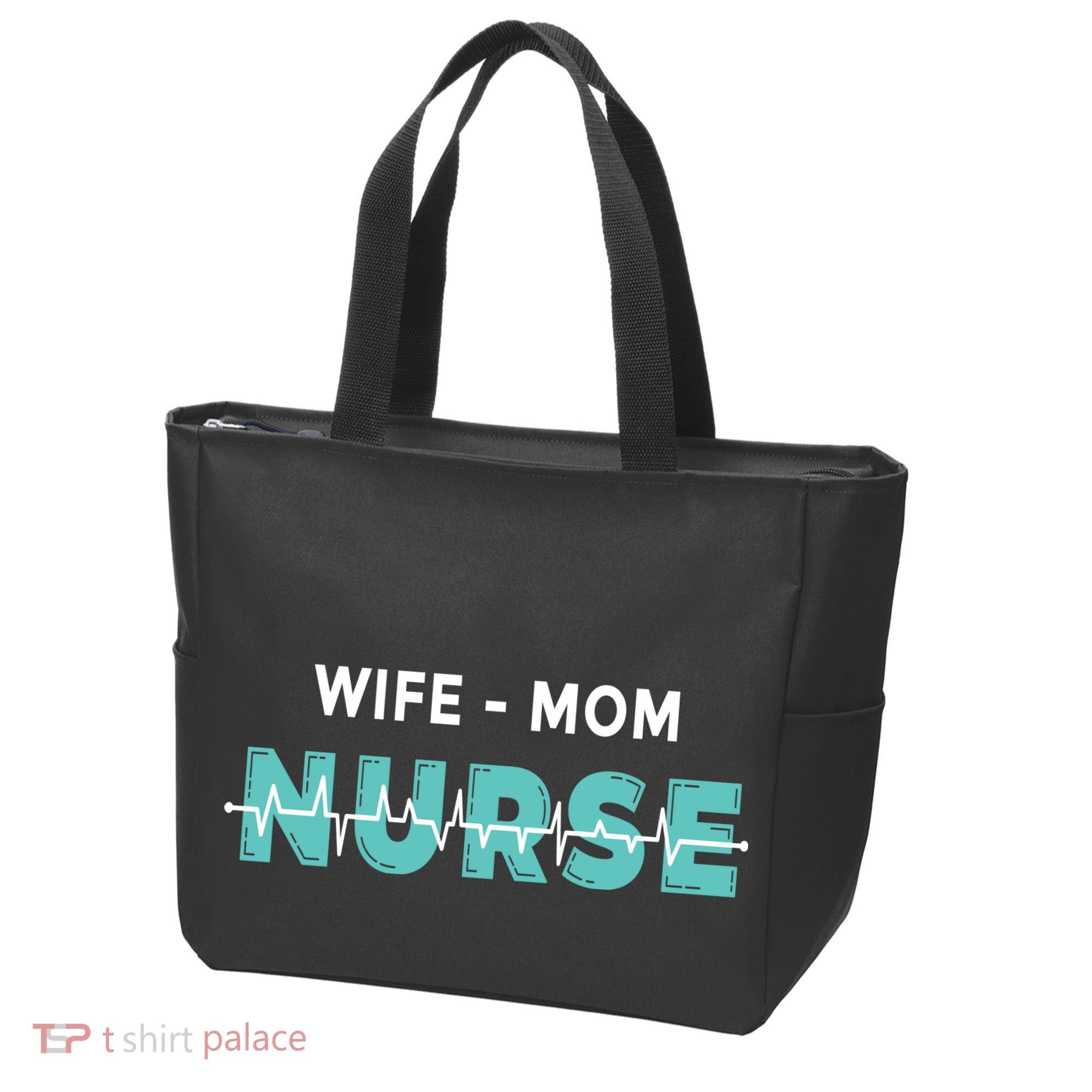 Wife Mom Nurse Pulse Tote Bag