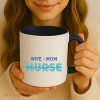 Wife Mom Nurse Pulse Coffee Mug thumb 3