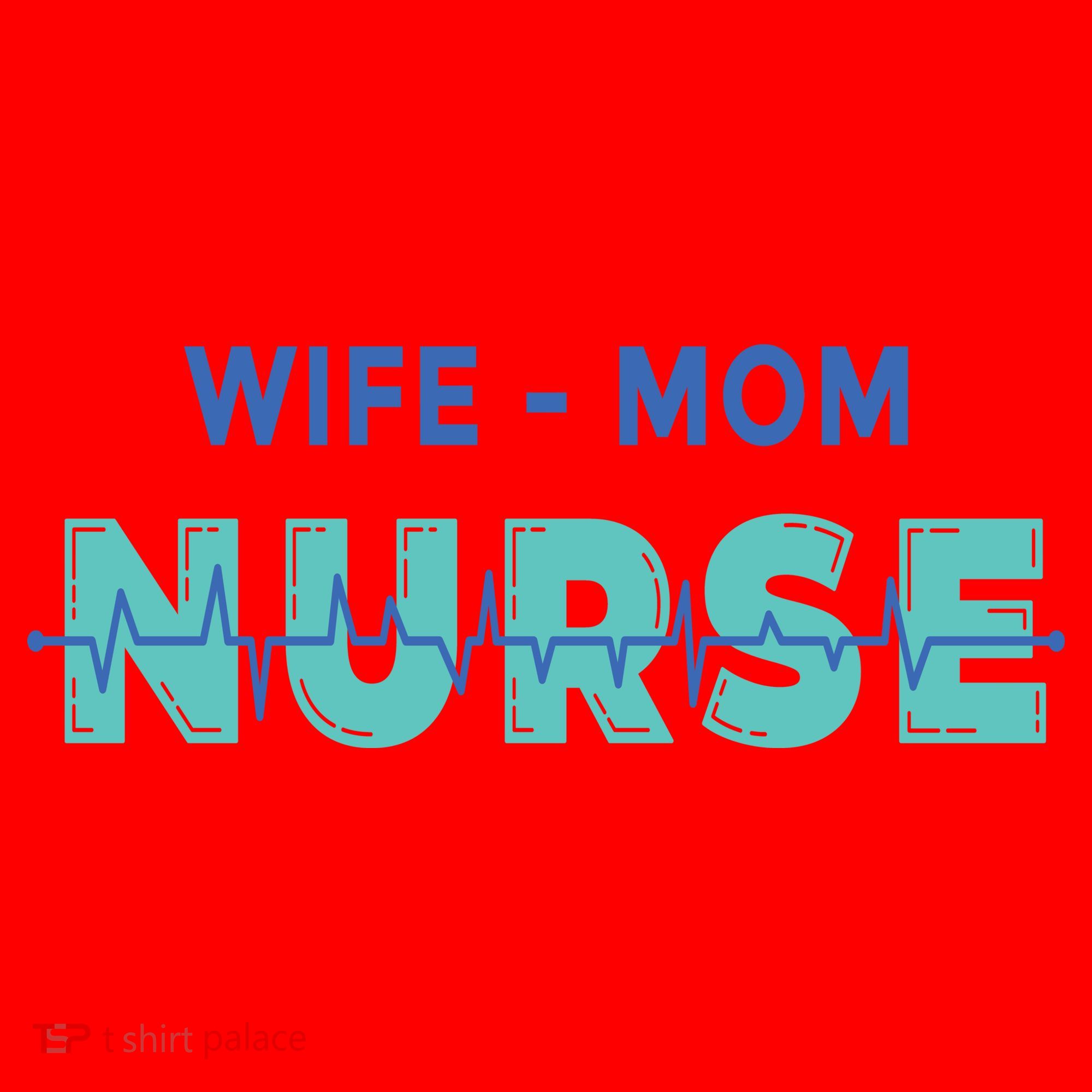 Wife Mom Nurse Pulse Santa Hat