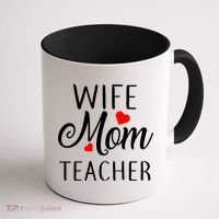 Wife Mom Teacher  Coffee Mug thumb 1