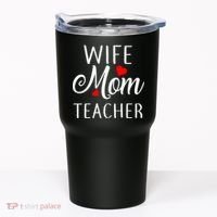 Wife Mom Teacher  Tumbler thumb 0