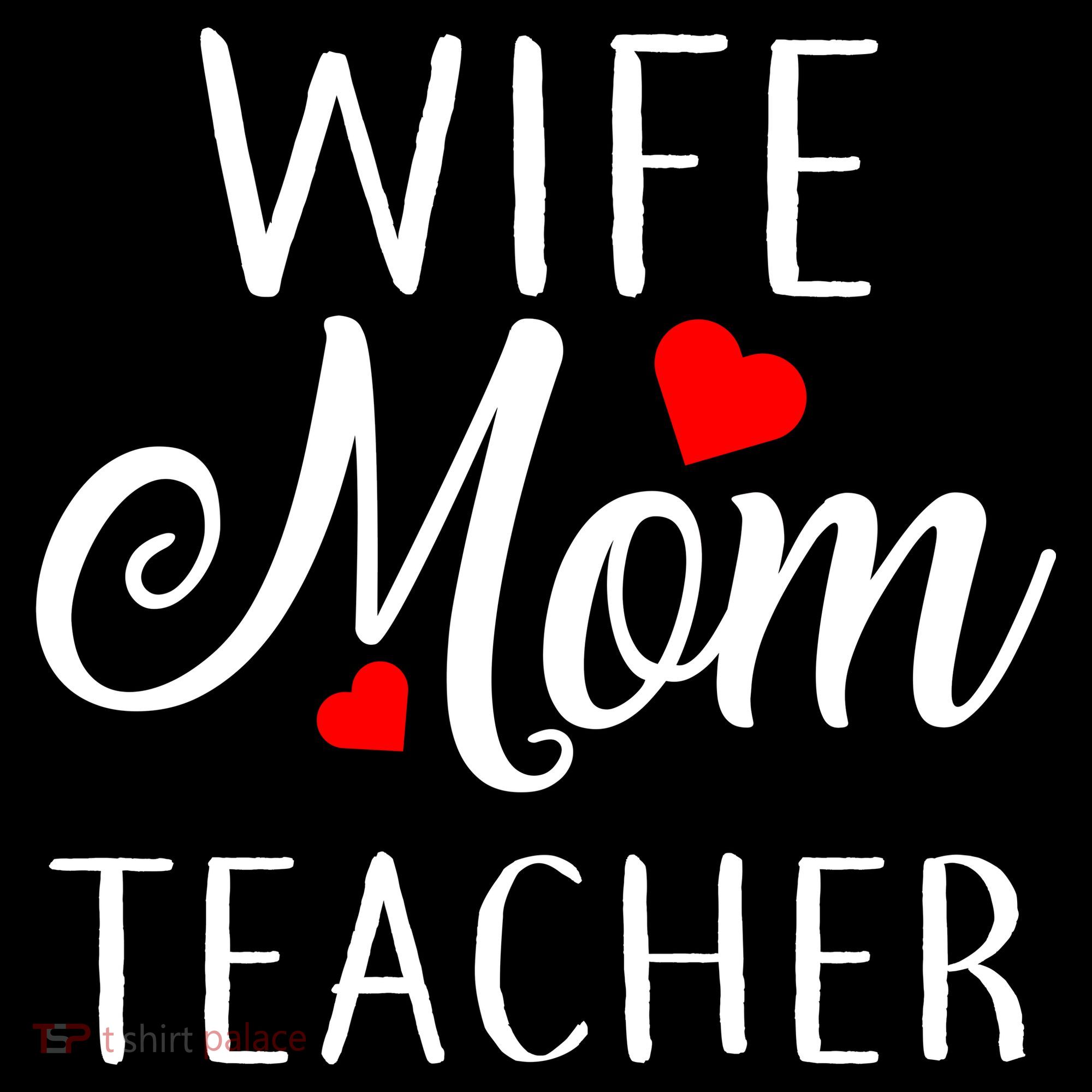 Wife Mom Teacher  Ornament