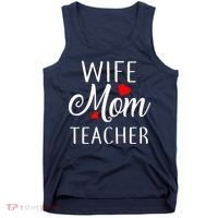 Wife Mom Teacher  Tank Top thumb 0