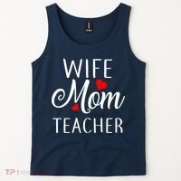 Wife Mom Teacher  Tank Top thumb 2