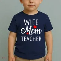 Wife Mom Teacher  Toddler T-Shirt thumb 2