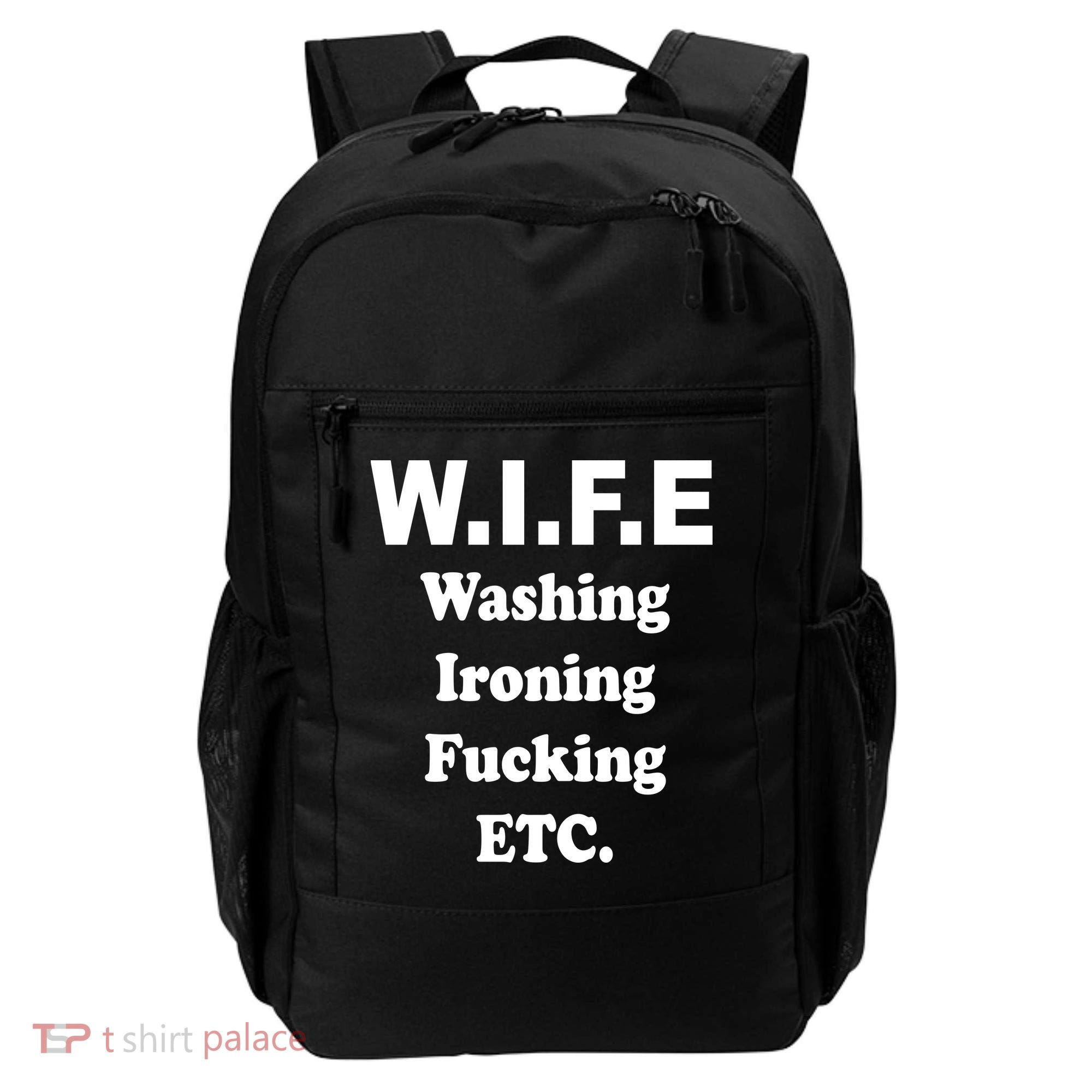 Wife Washing Ironing Fucking .ETC Backpack