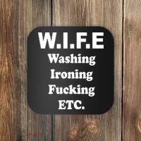 Wife Washing Ironing Fucking .ETC Coaster thumb 0