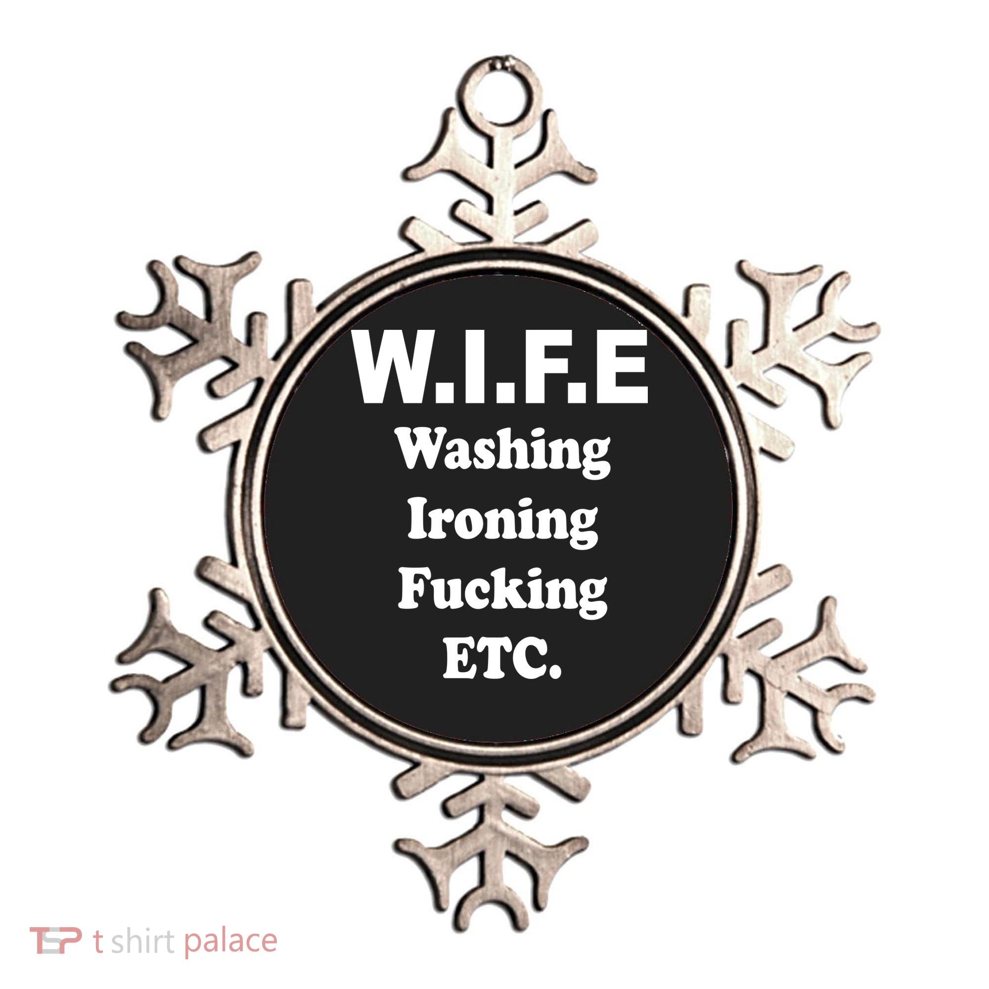 Wife Washing Ironing Fucking .ETC Ornament