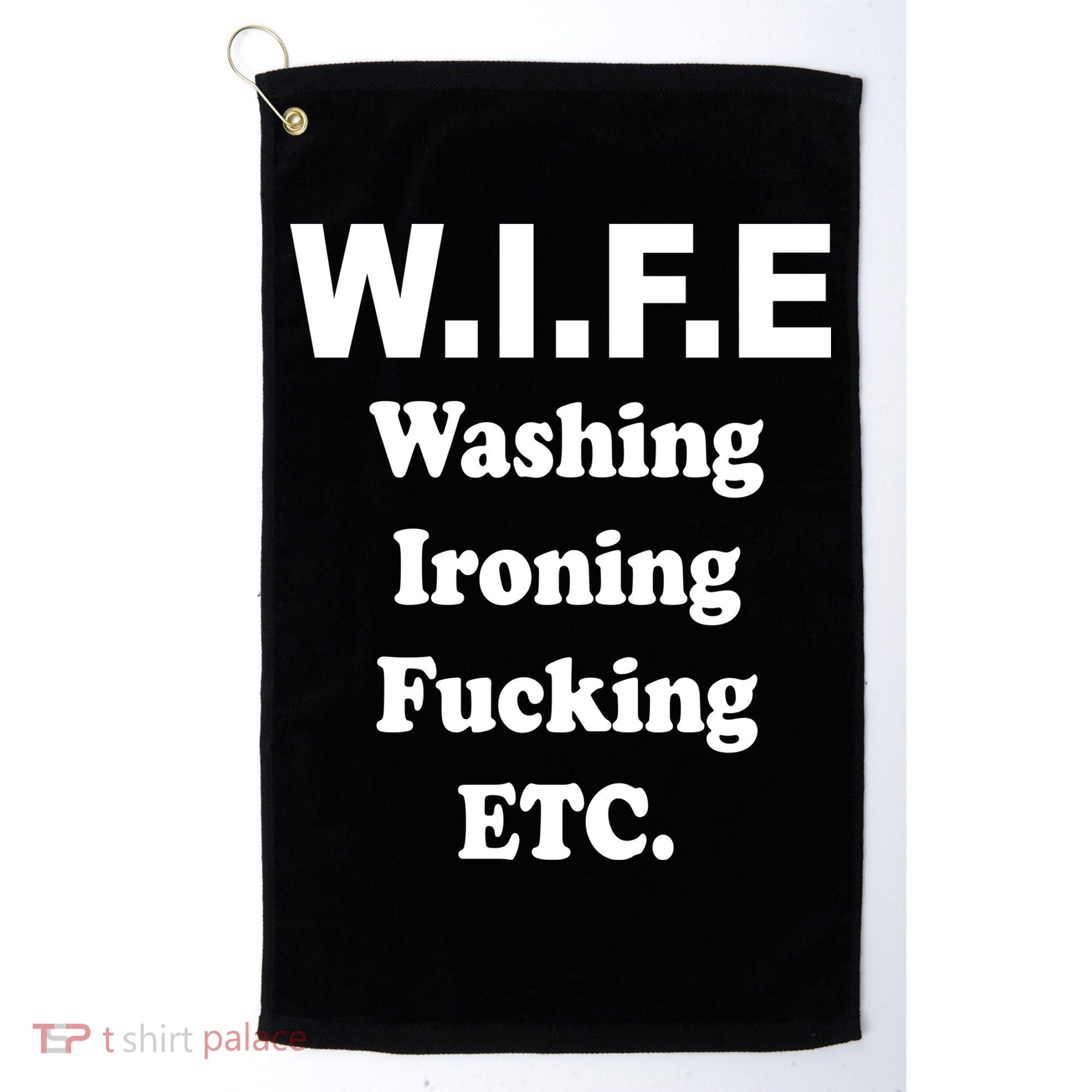 Wife Washing Ironing Fucking .ETC Golf Towel