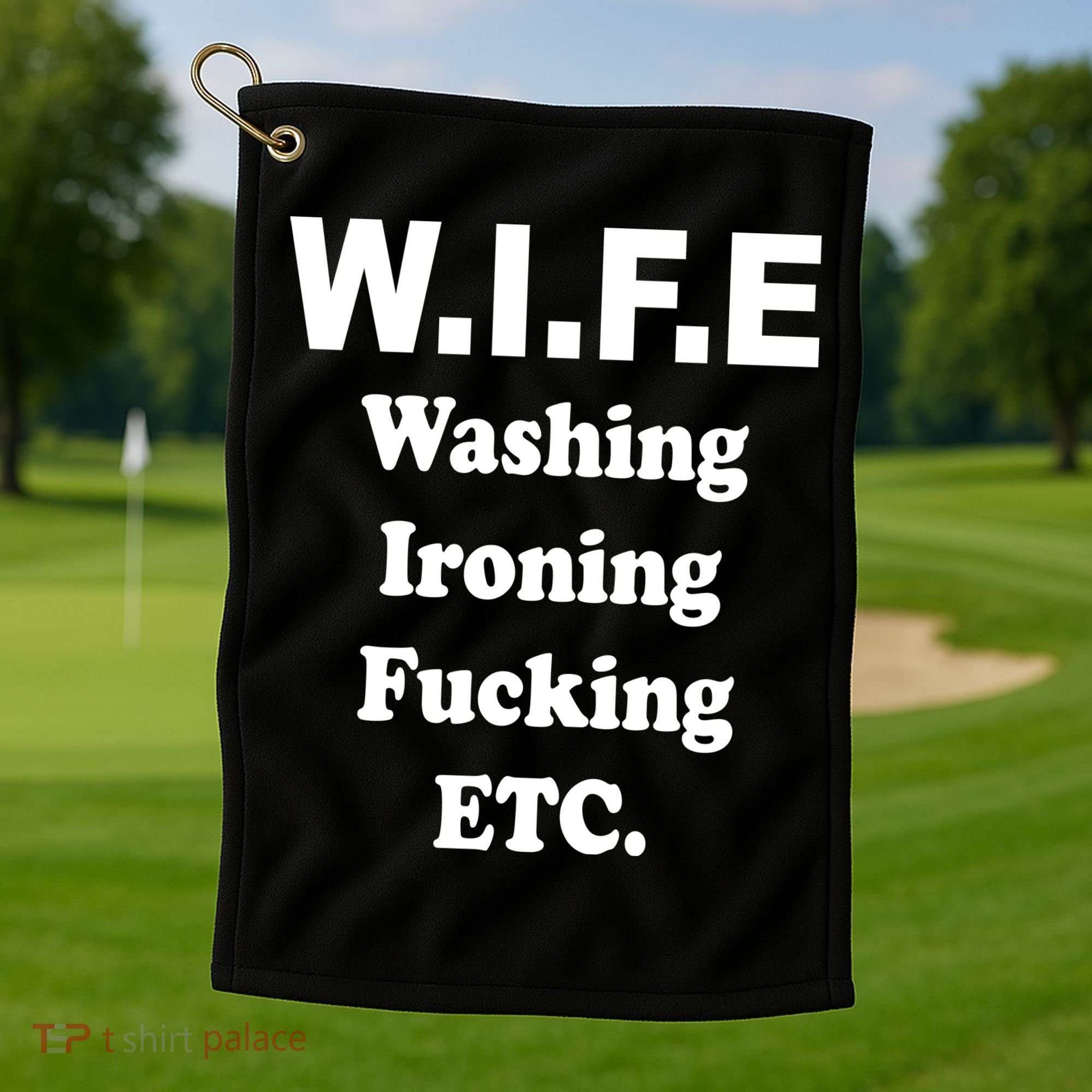 Wife Washing Ironing Fucking .ETC Golf Towel