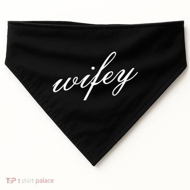 Wifey Logo USA-Made Doggie Bandana