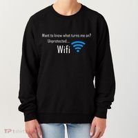 Wifi - Turns Me On Funny Women's Sweatshirt thumb 0