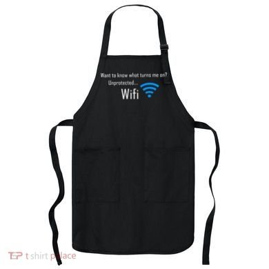 Wifi - Turns Me On Funny Apron