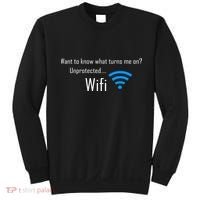 Wifi - Turns Me On Funny Sweatshirt thumb 0