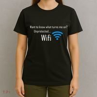 Wifi - Turns Me On Funny T-Shirt thumb 4