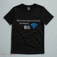 Wifi - Turns Me On Funny T-Shirt thumb 5