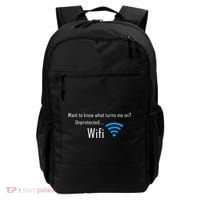 Wifi - Turns Me On Funny Backpack thumb 0