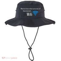 Wifi - Turns Me On Funny Bucket Hat thumb 0