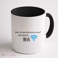 Wifi - Turns Me On Funny Coffee Mug thumb 1