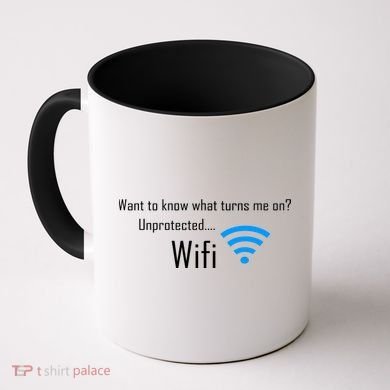 Wifi - Turns Me On Funny Coffee Mug