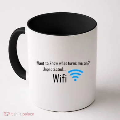 Wifi - Turns Me On Funny Coffee Mug
