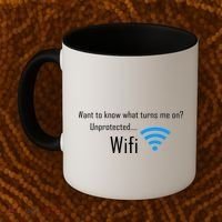 Wifi - Turns Me On Funny Coffee Mug thumb 2