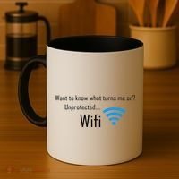 Wifi - Turns Me On Funny Coffee Mug thumb 4