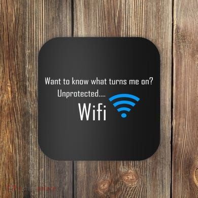 Wifi - Turns Me On Funny Coaster