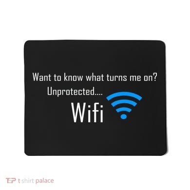 Wifi - Turns Me On Funny Mousepad