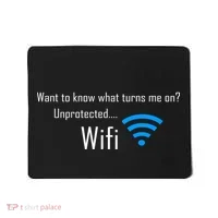 Wifi - Turns Me On Funny Mousepad thumb 0