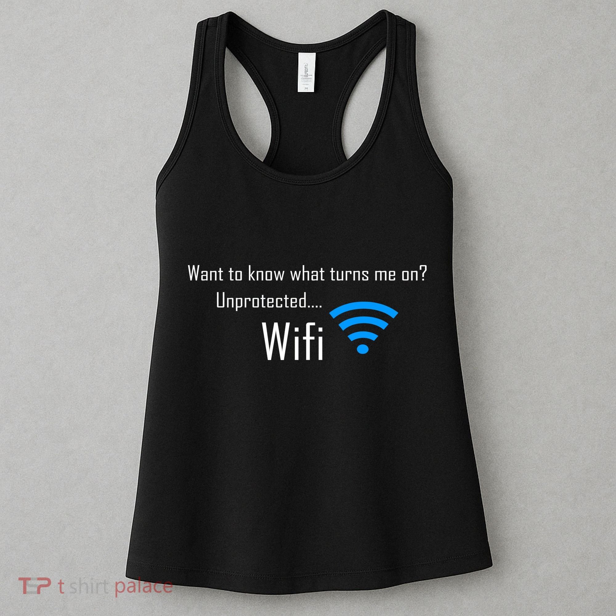 Wifi - Turns Me On Funny Women's Tank Top