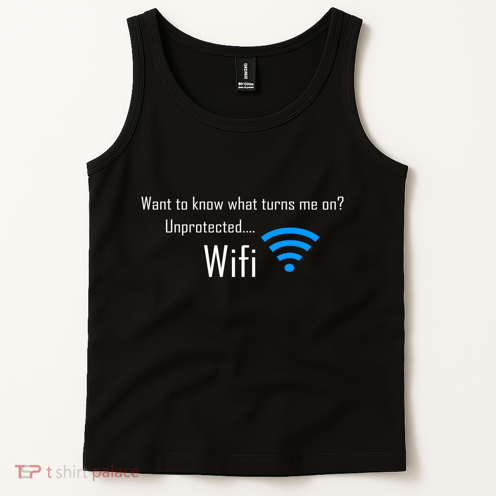 Wifi - Turns Me On Funny Tank Top