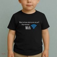Wifi - Turns Me On Funny Toddler T-Shirt thumb 2