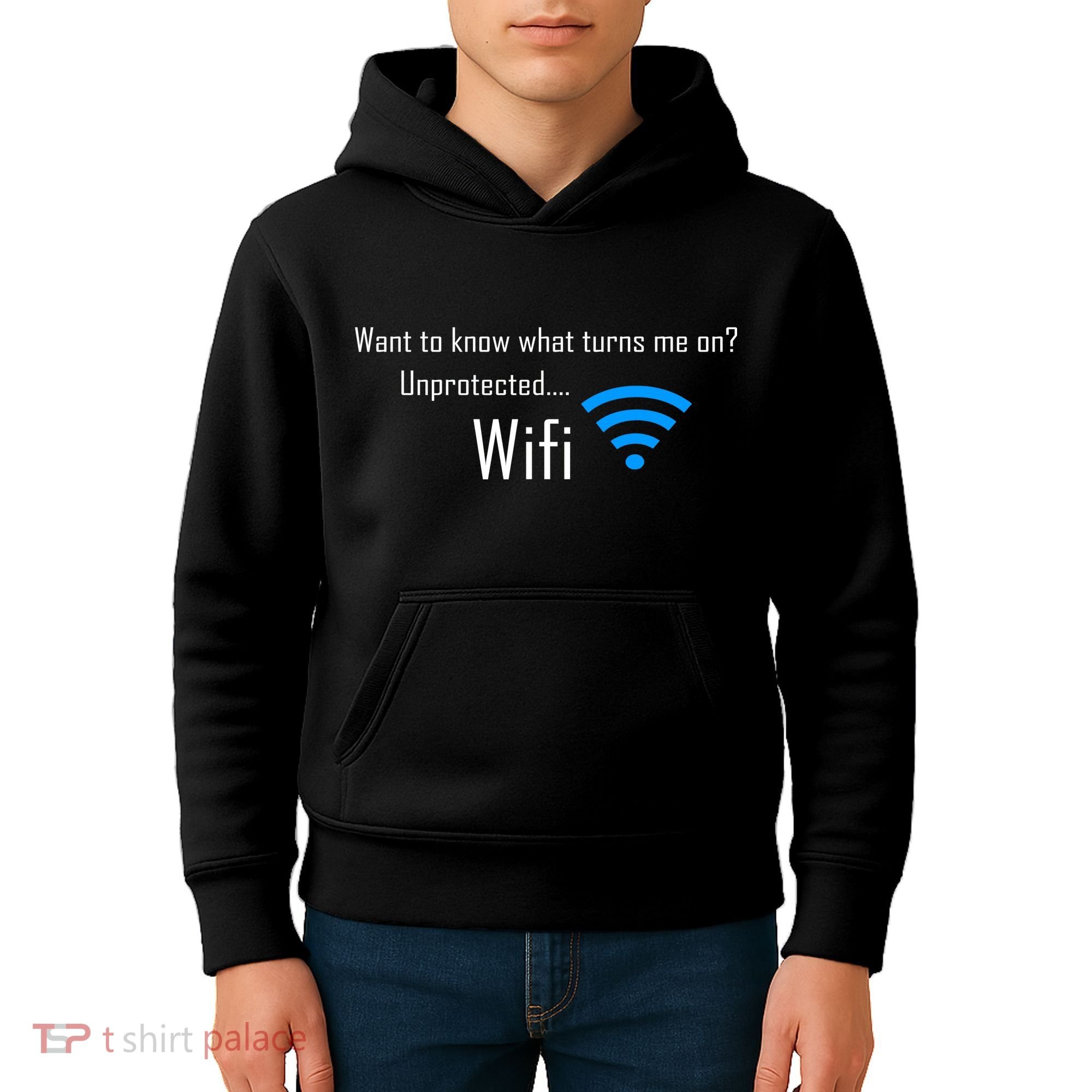 Wifi - Turns Me On Funny Kids Hoodie