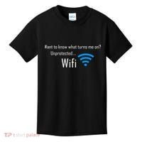 Wifi - Turns Me On Funny Kids T-Shirt thumb 0