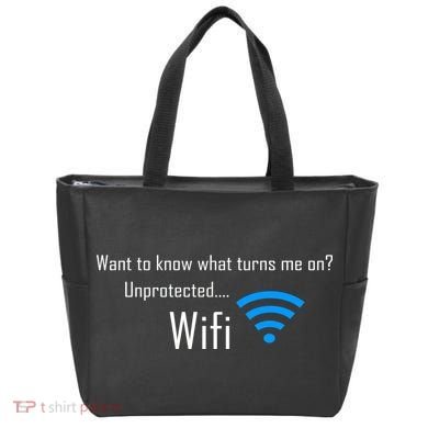 Wifi - Turns Me On Funny Tote Bag