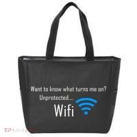 Wifi - Turns Me On Funny Tote Bag thumb 0