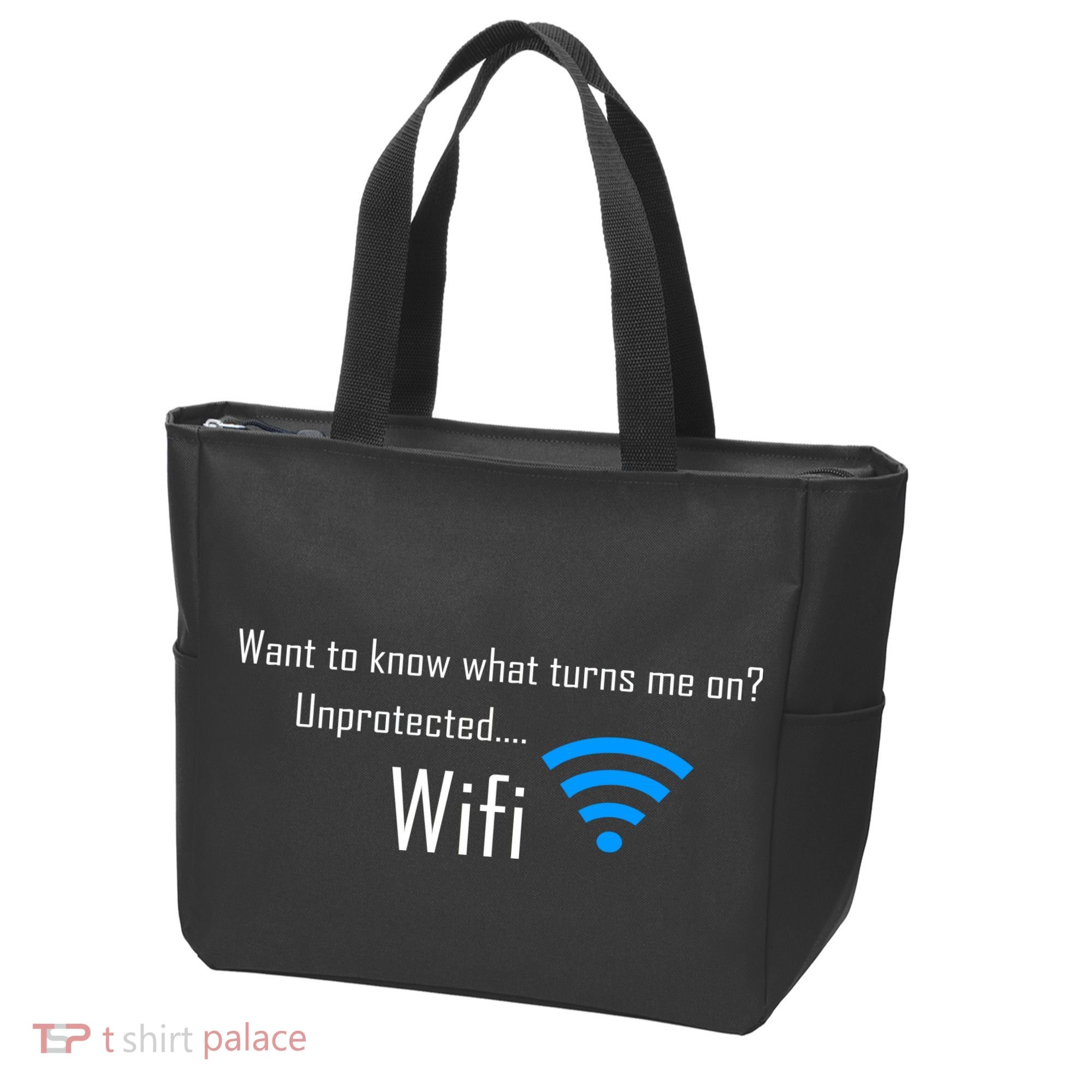 Wifi - Turns Me On Funny Tote Bag