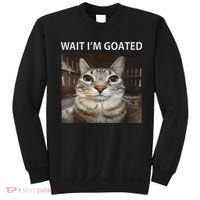 Wait IM Goated Silly Cat Meme Sweatshirt thumb 0