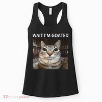 Wait IM Goated Silly Cat Meme Women's Tank Top thumb 0