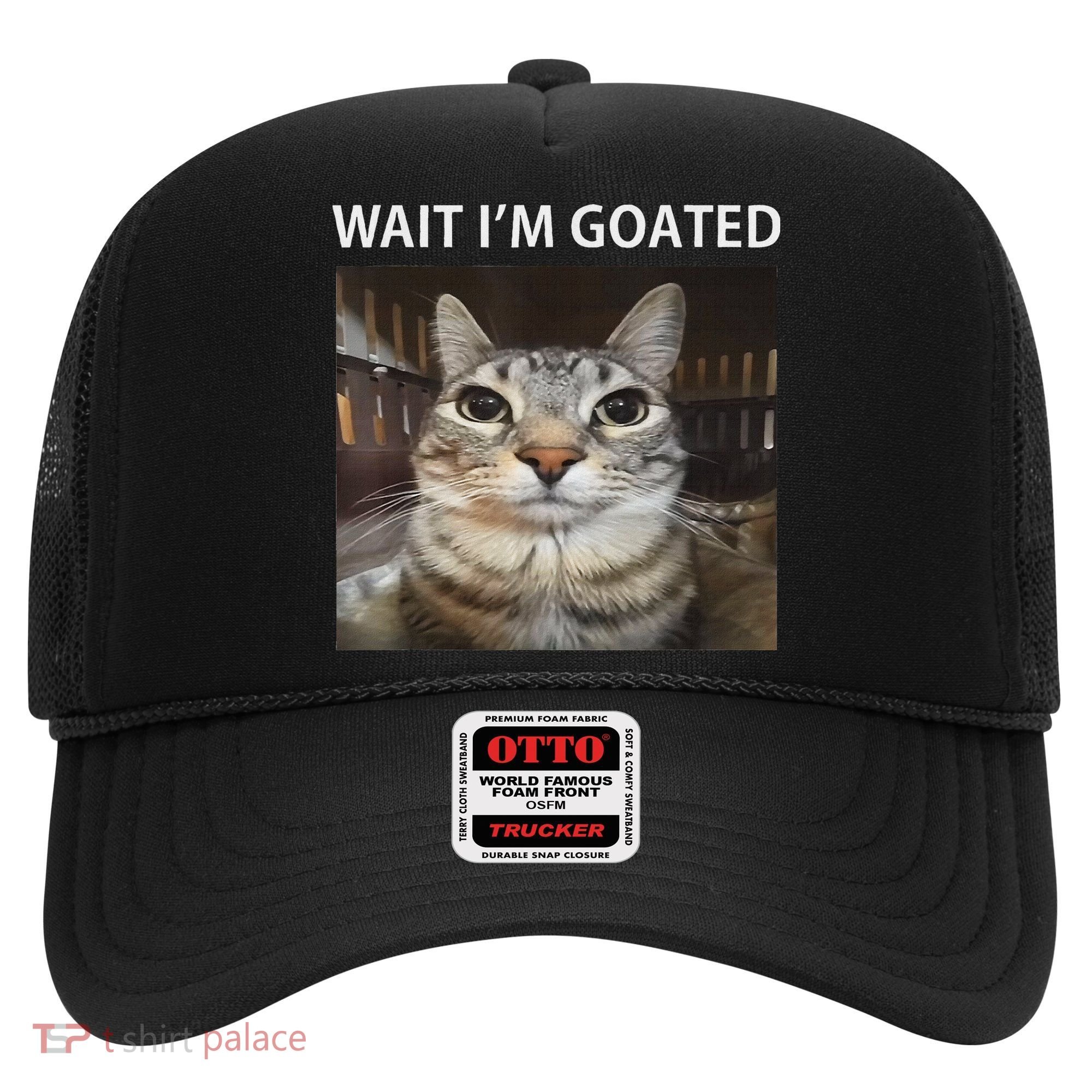 Wait IM Goated Silly Cat Meme Hat