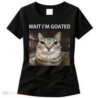 Wait IM Goated Silly Cat Meme Women's T-Shirt thumb 0