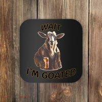 Wait I’M Goated Epic Goat Beer Funny Gift For Goated Beer Lovers Coaster thumb 0