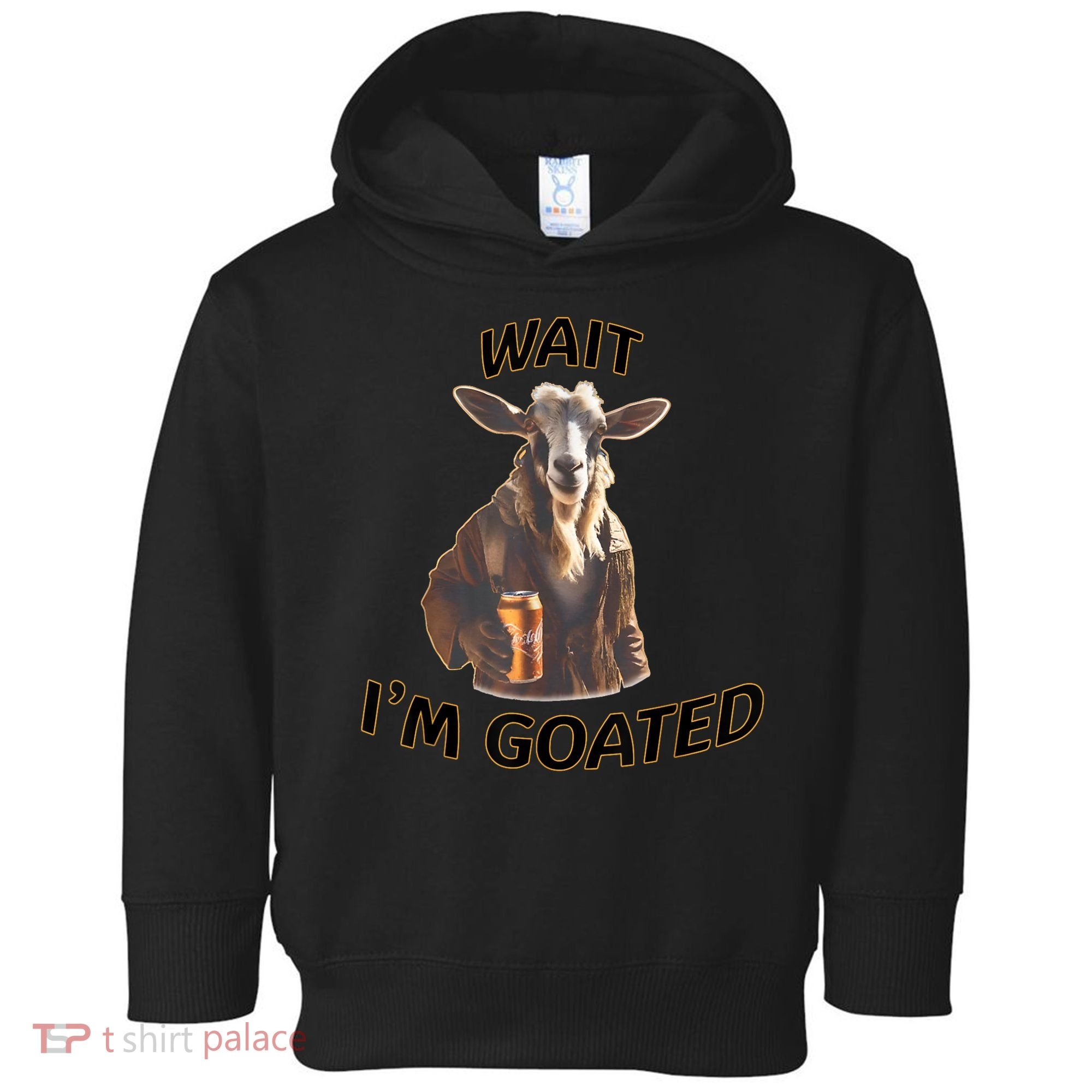 Wait I’M Goated Epic Goat Beer Funny Gift For Goated Beer Lovers Toddler Hoodie