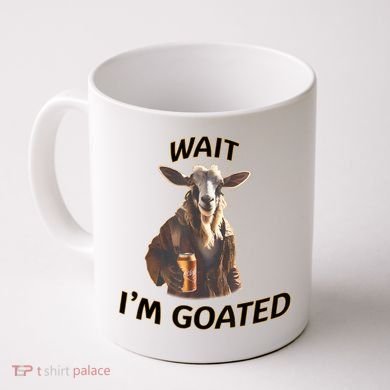 Wait I’M Goated Epic Goat Beer Funny Gift For Goated Beer Lovers Coffee Mug