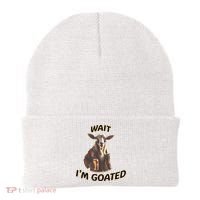 Wait I’M Goated Epic Goat Beer Funny Gift For Goated Beer Lovers Beanie thumb 0