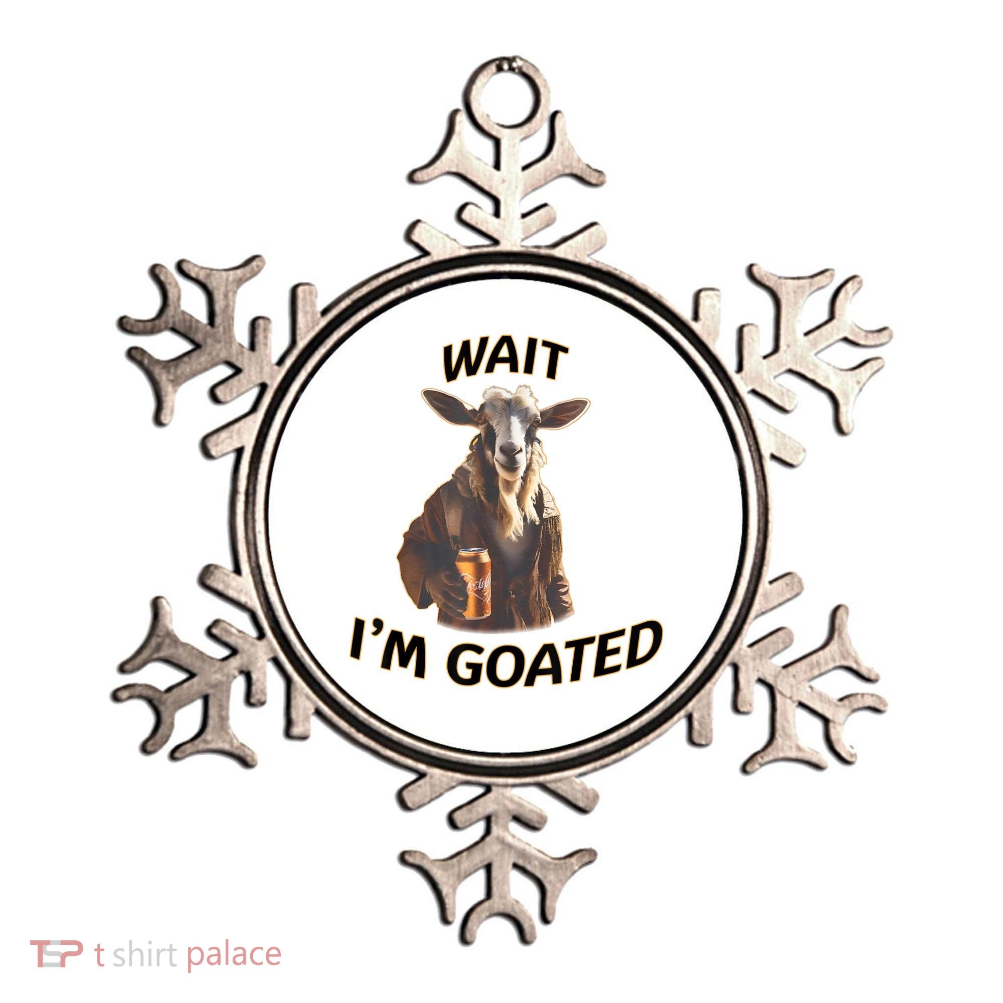 Wait I’M Goated Epic Goat Beer Funny Gift For Goated Beer Lovers Ornament