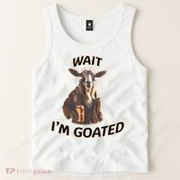 Wait I’M Goated Epic Goat Beer Funny Gift For Goated Beer Lovers Tank Top thumb 2